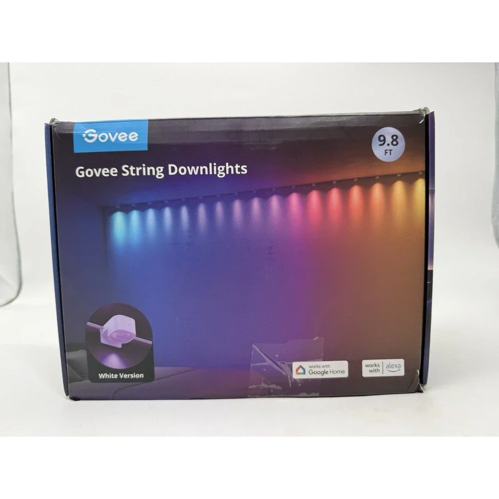 Govee RGBIC String Downlights Smart LED 9. 8ft Lights Works w Alexa Music Sync
